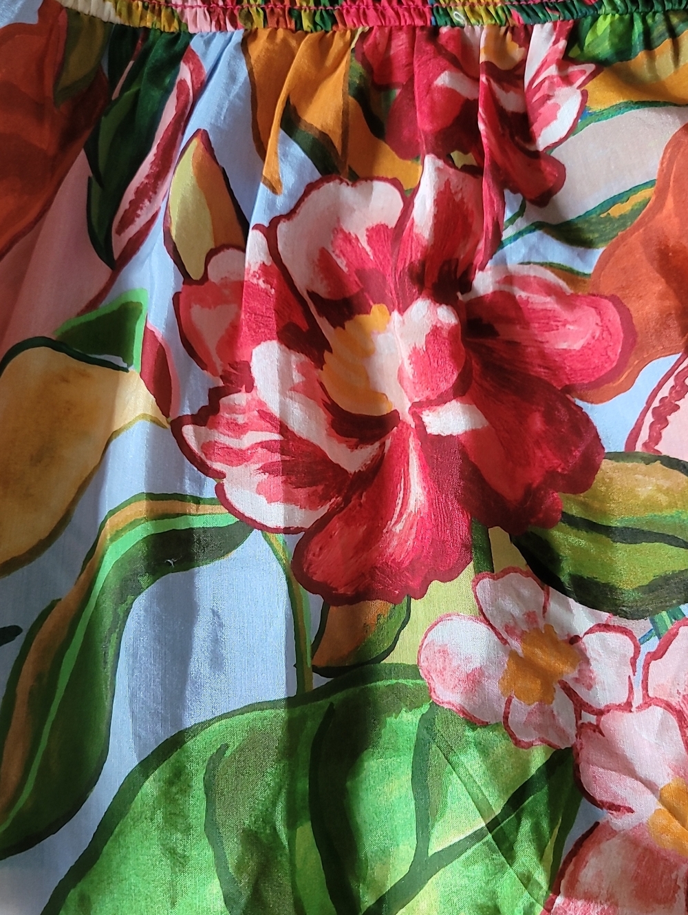 Farm Rio x Anthropologie Tie-Front Printed Blouse - Picture 10 of 12
